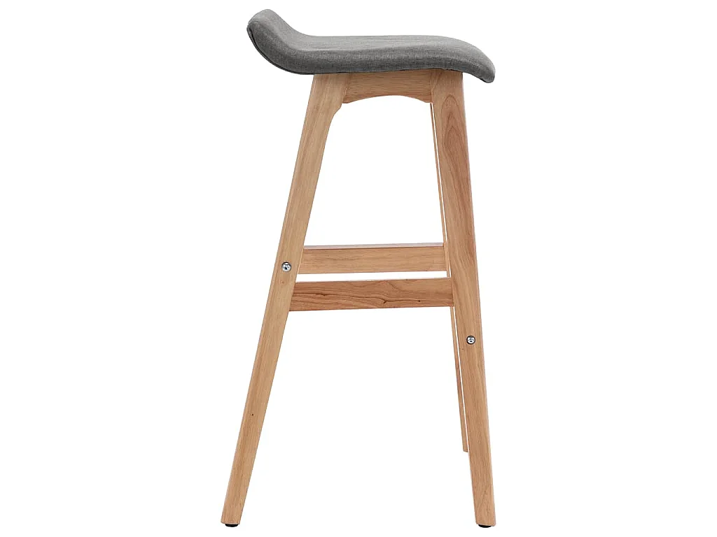 Barstoelen 2 st stof donkergrijs