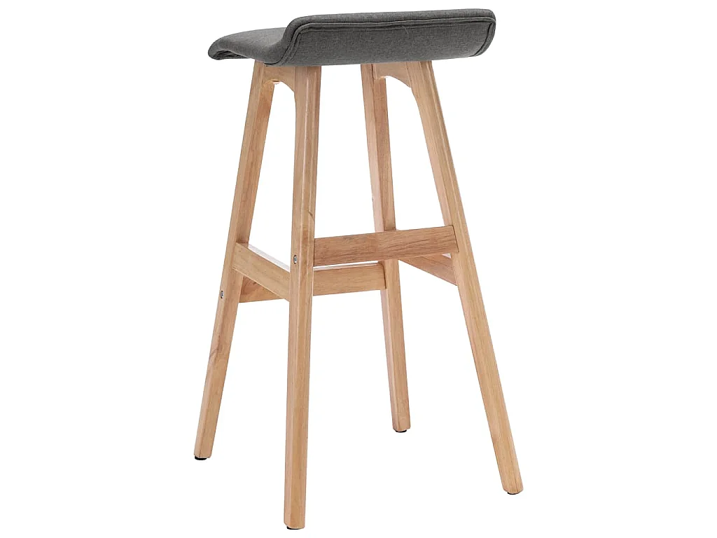 Barstoelen 2 st stof donkergrijs