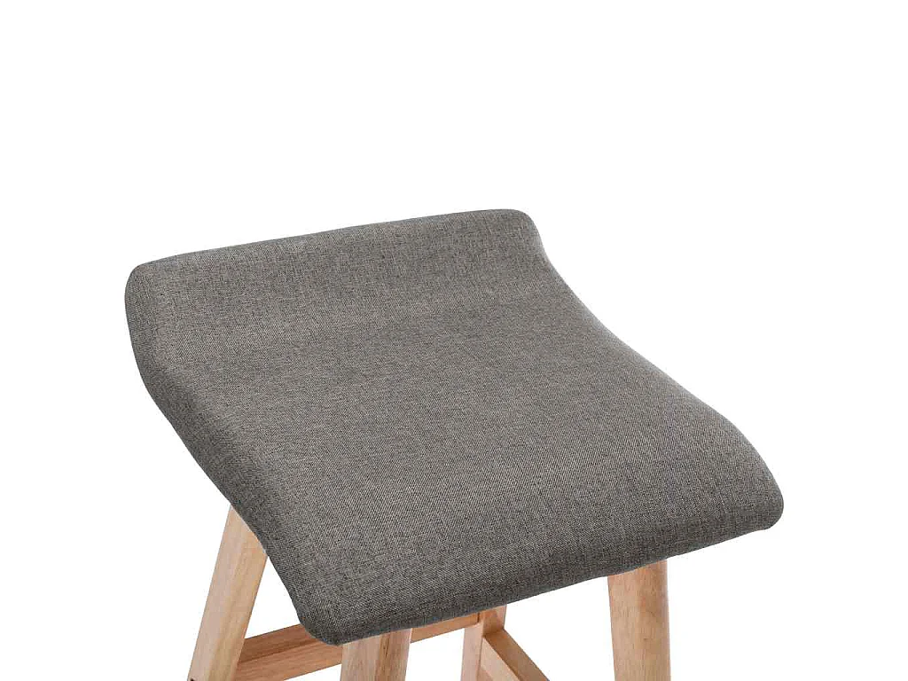 Barstoelen 2 st stof donkergrijs