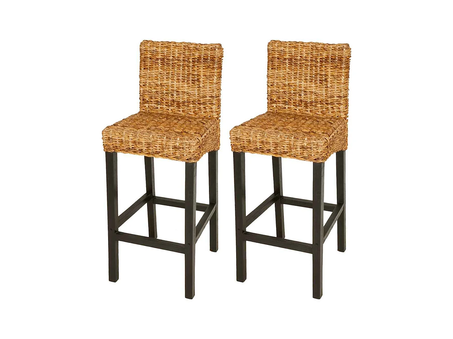 Tabourets de bar lot de 2 Abaca