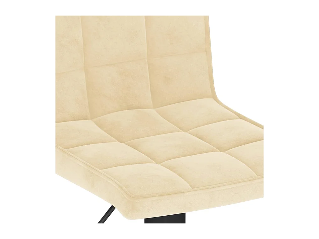 Bancos de bar 2 pcs veludo creme