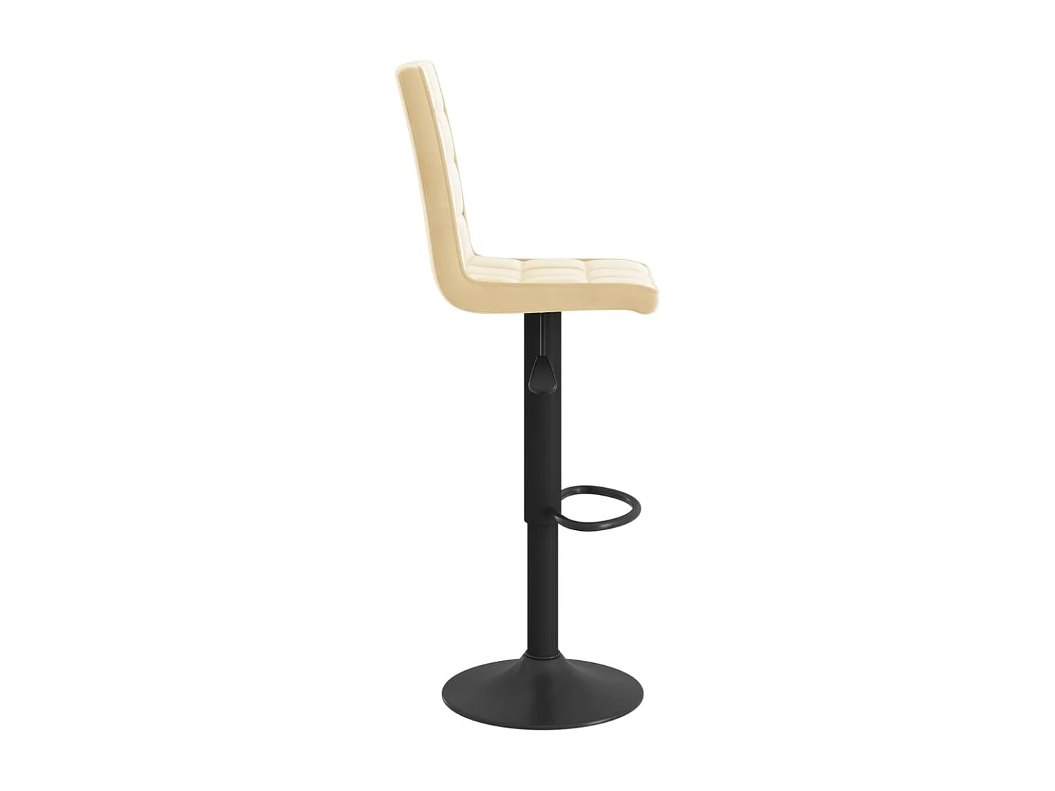Barhocker 2 Stk. Creme Samt