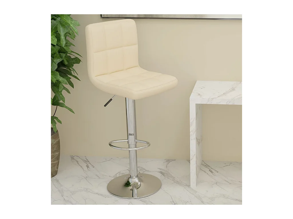 Tabouret de bar Crème Similicuir