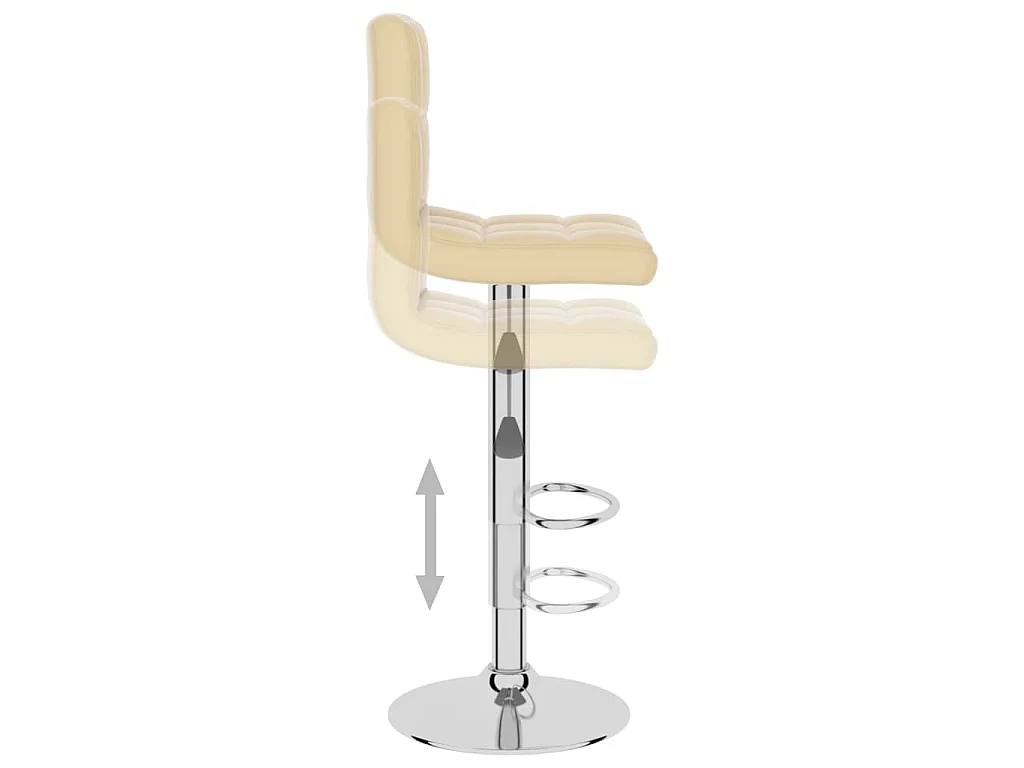 Tabouret de bar Crème Similicuir