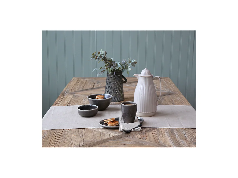 Table à manger en bois recyclé marron 200 x 90 x 77 cm