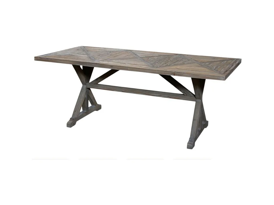 Table à manger en bois recyclé marron 200 x 90 x 77 cm