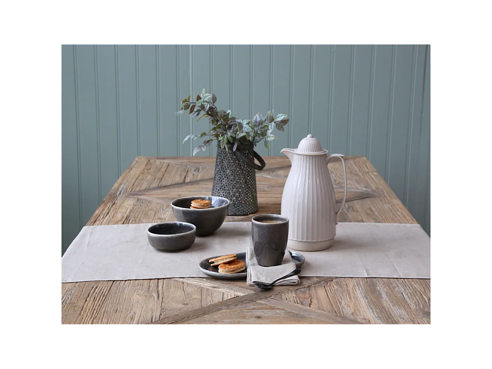 Table à manger en bois recyclé marron 200 x 90 x 77 cm