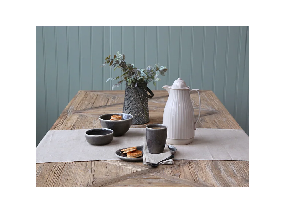 Table à manger en bois recyclé marron 200 x 90 x 77 cm