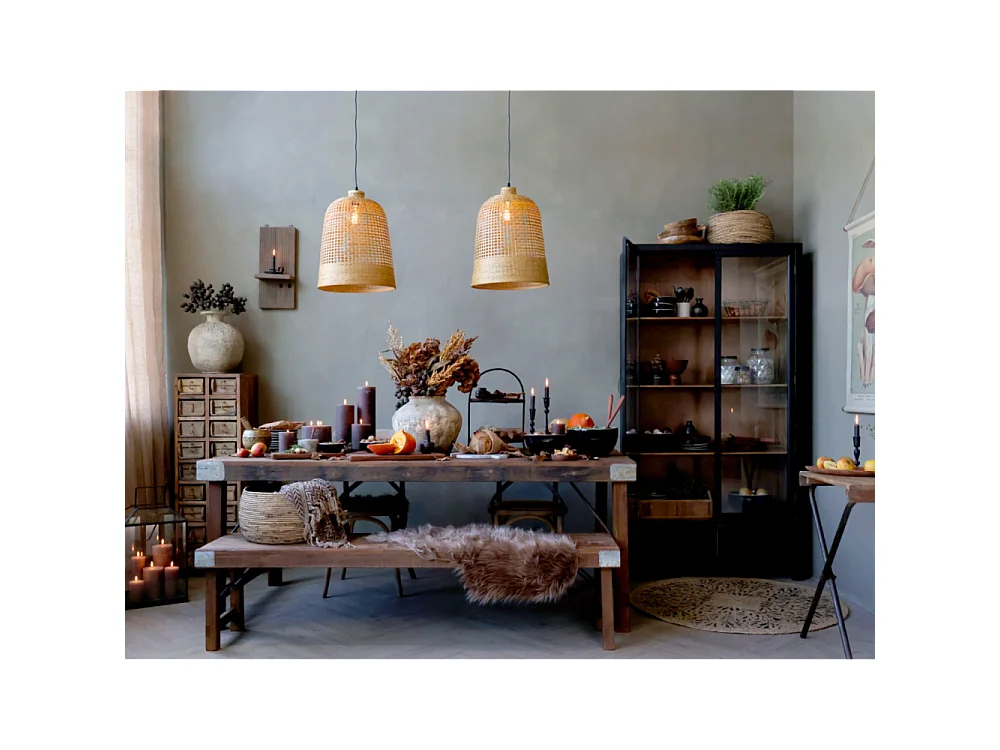 Table antique en bois recyclé marron 200 x 100 x 78 cm