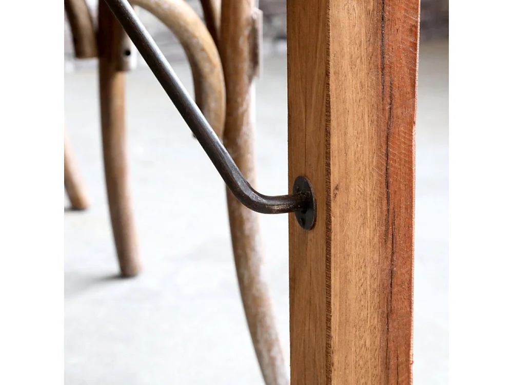 Table antique en bois recyclé marron 200 x 100 x 78 cm