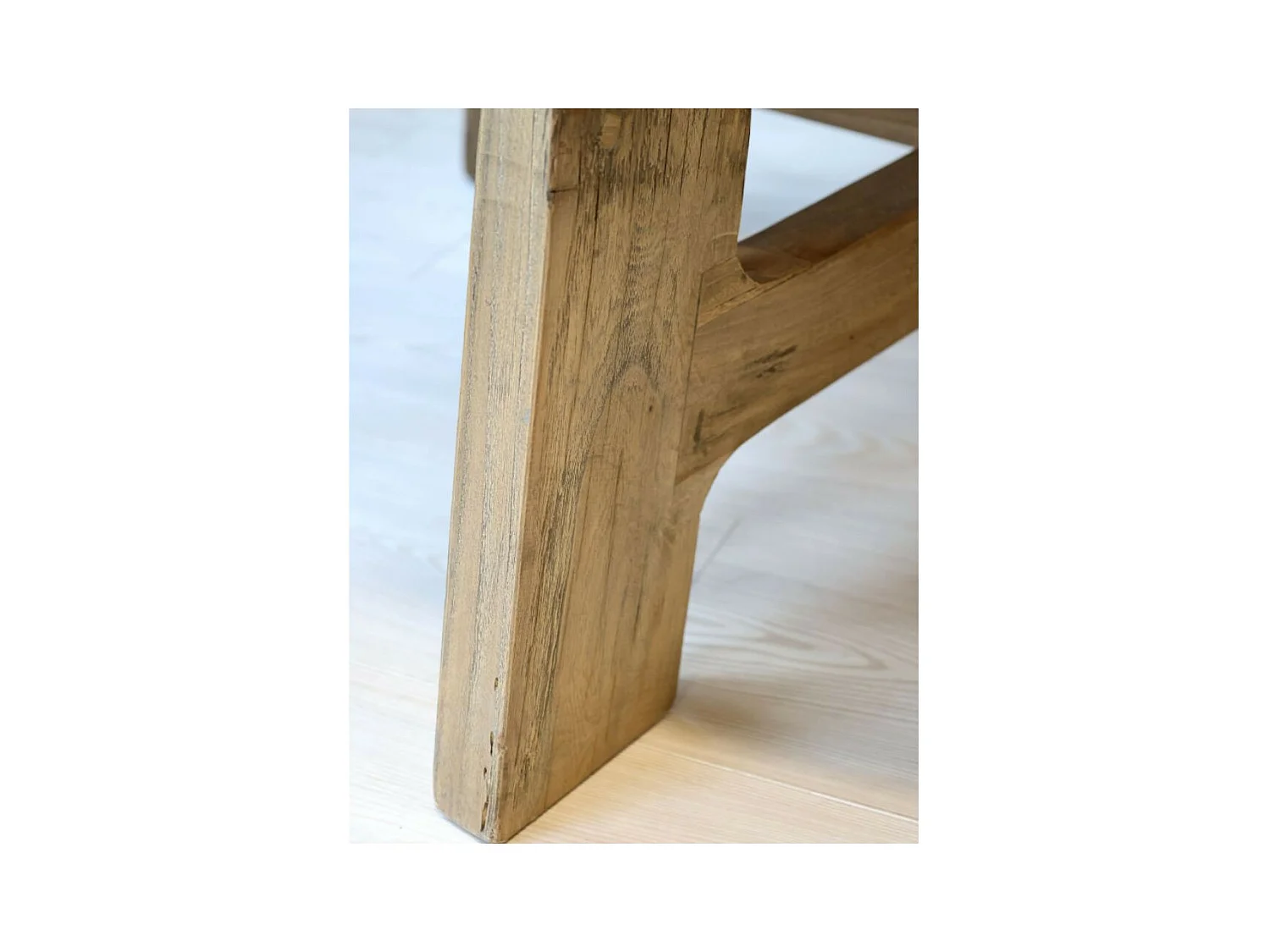 Table à manger en bois recyclé marron Ø.120 x Ht.76 cm