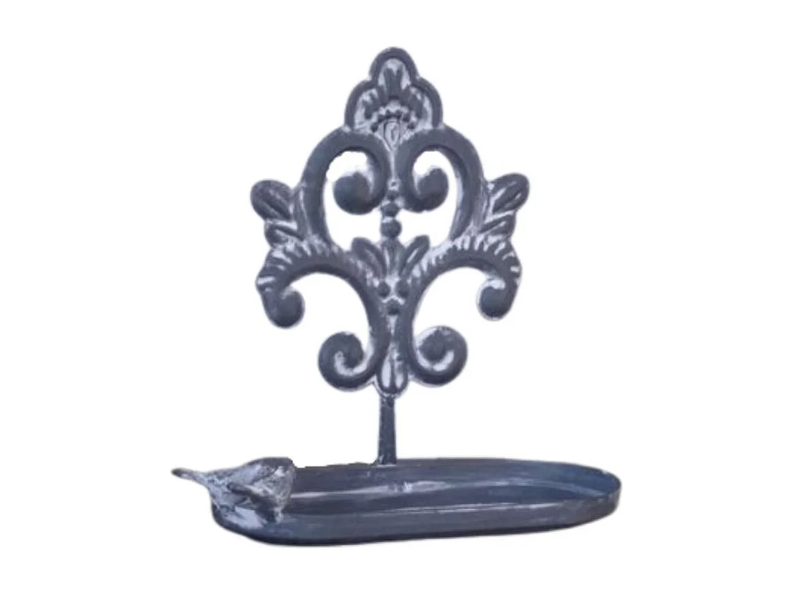 Mangeoire à Oiseaux en métal gris