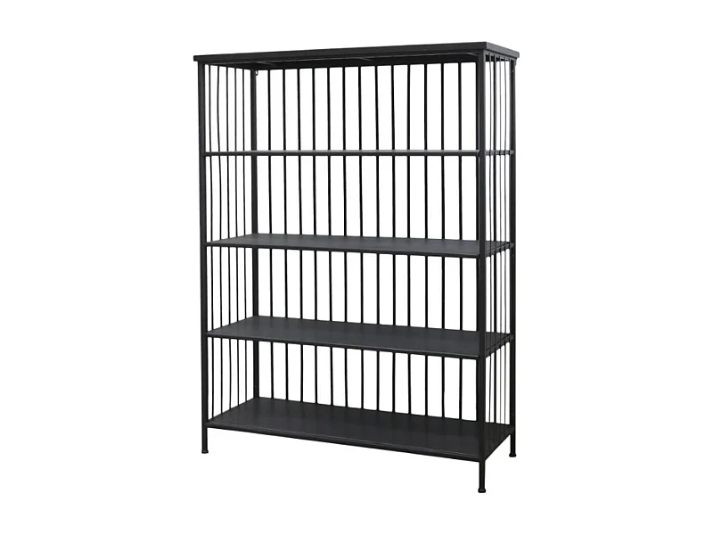 Etagère 4 étages en fer noir antique 97 x 38 x 132 cm