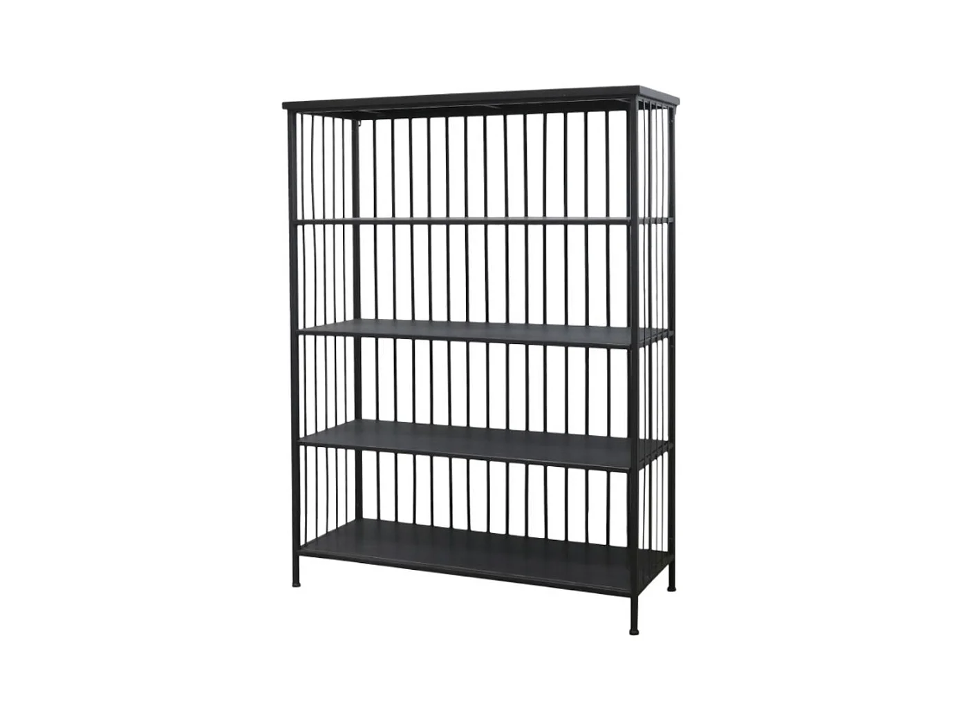Etagère 4 étages en fer noir antique 97 x 38 x 132 cm