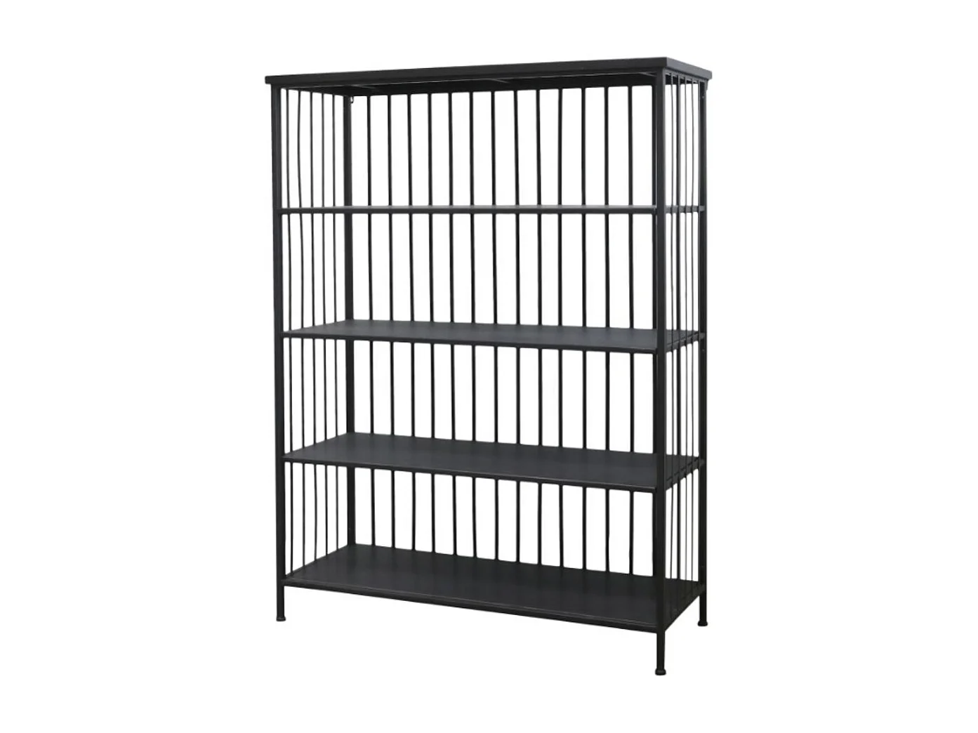 Etagère 4 étages en fer noir antique 97 x 38 x 132 cm