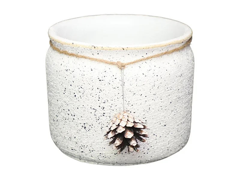 Cache-pot pomme de pin - Ø19 x Ht.16 cm pour pot Ø14.5