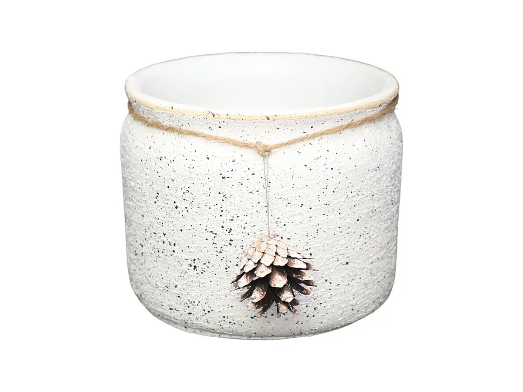 Cache-pot pomme de pin - Ø19 x Ht.16 cm pour pot Ø14.5