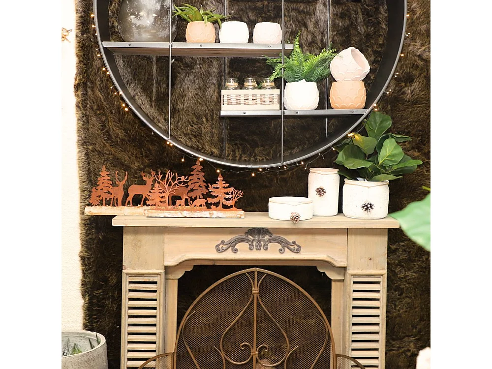 Cache-pot pomme de pin - Ø19 x Ht.16 cm pour pot Ø14.5