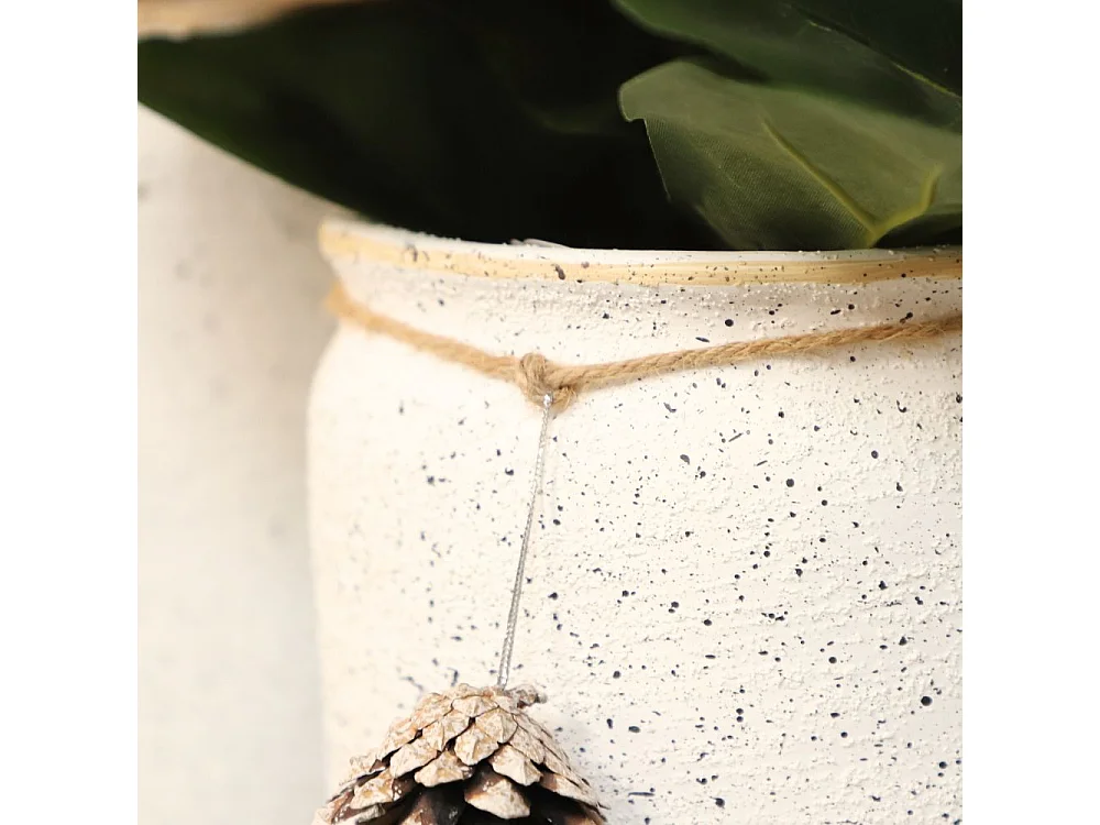 Cache-pot pomme de pin - Ø19 x Ht.16 cm pour pot Ø14.5