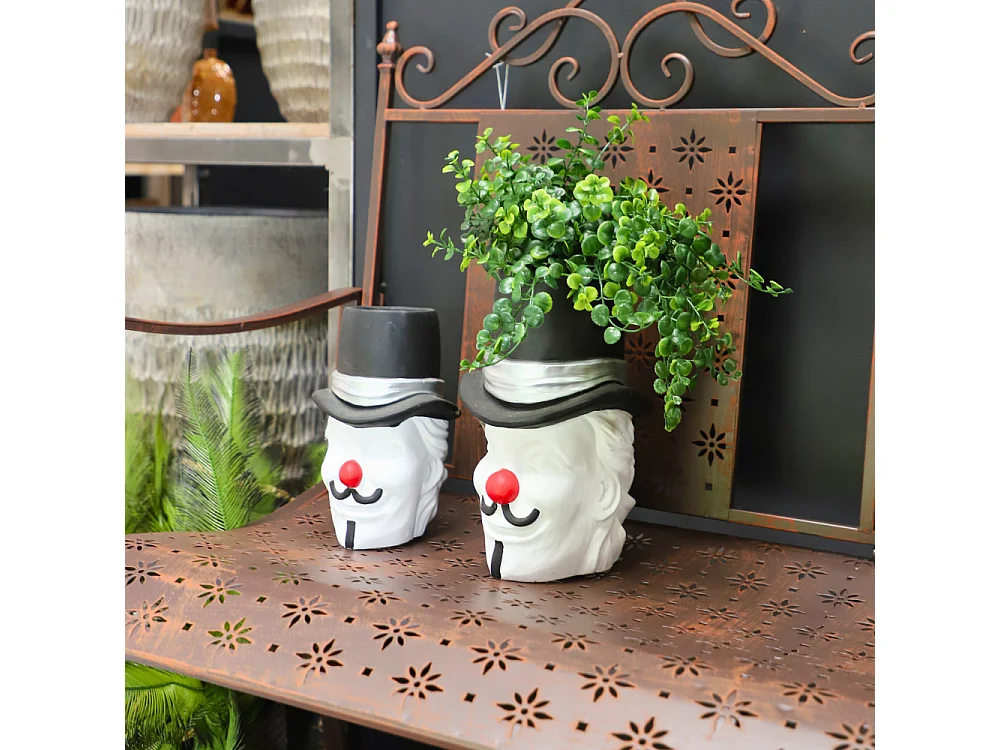 ~ Cache-pot "Clown" Ø.17.5 x 26.5cm