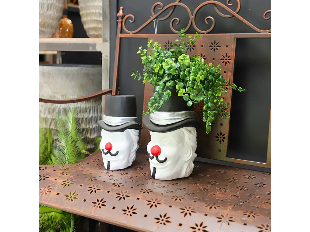 ~ Cache-pot "Clown" Ø.17.5 x 26.5cm