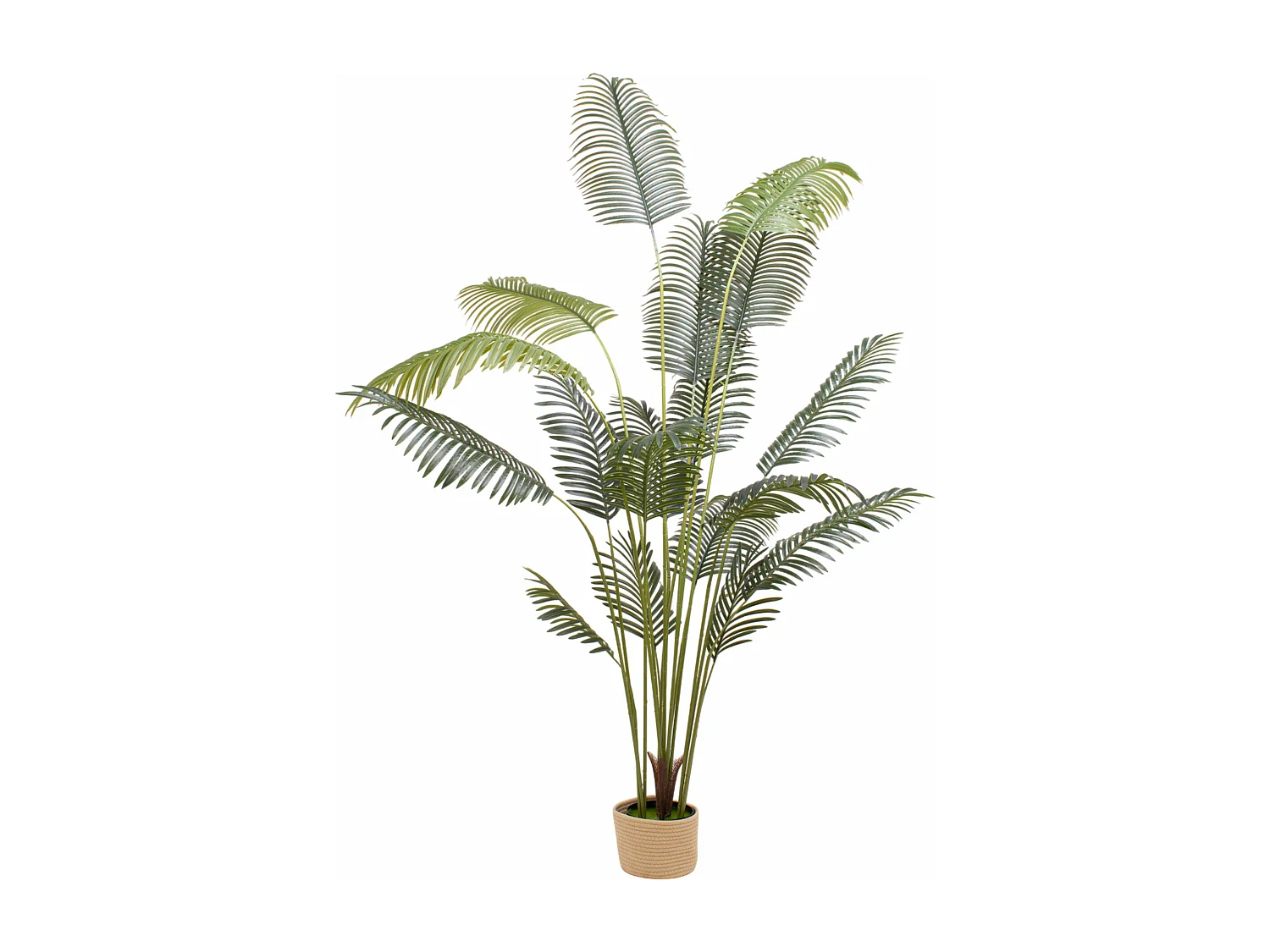 Kentia 210 - Plante Artificielle Tropicale Kentia H210 cm pour l'intérieur et l'extérieur avec pot Beige