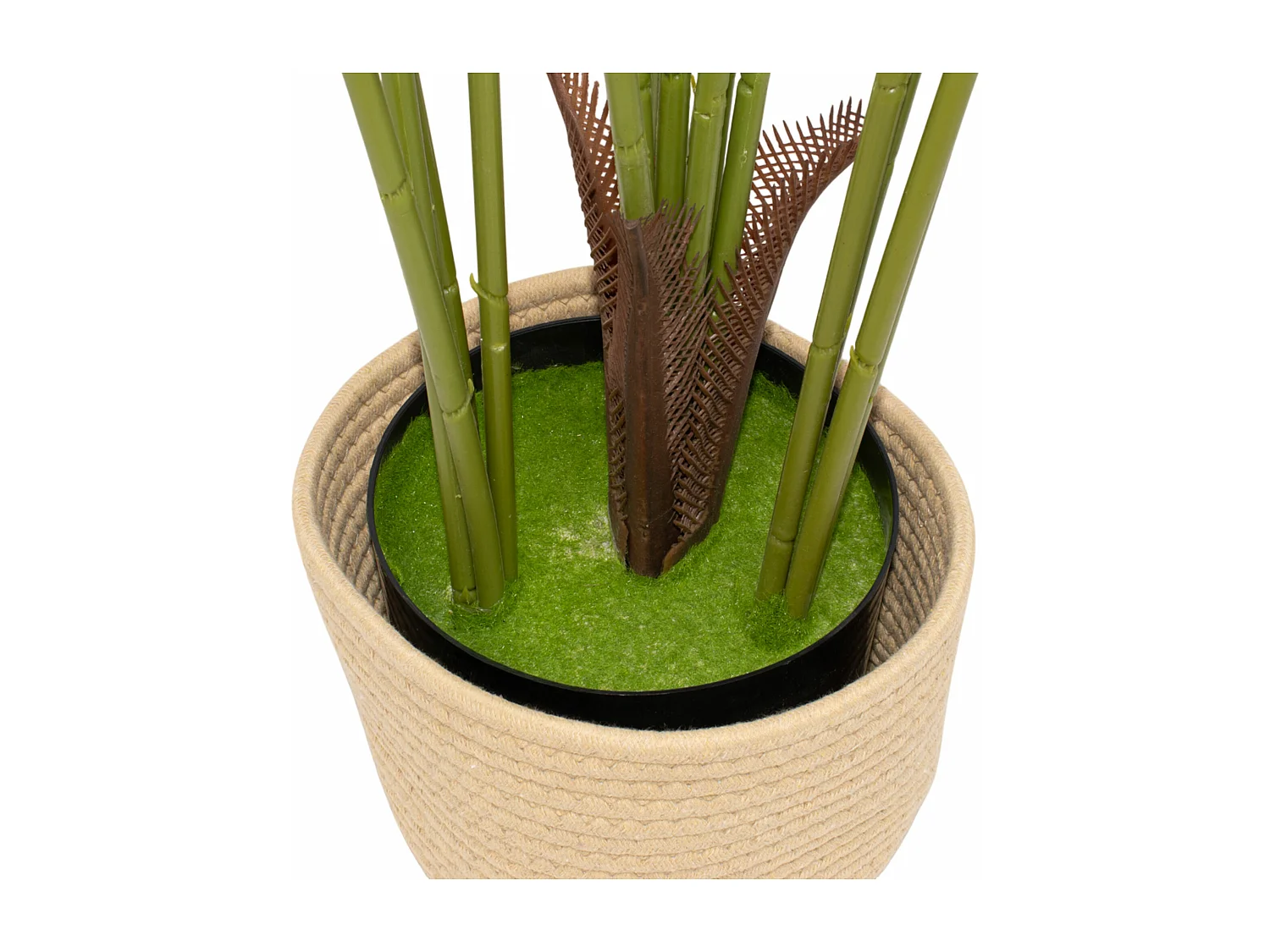 Kentia 210 - Plante Artificielle Tropicale Kentia H210 cm pour l'intérieur et l'extérieur avec pot Beige