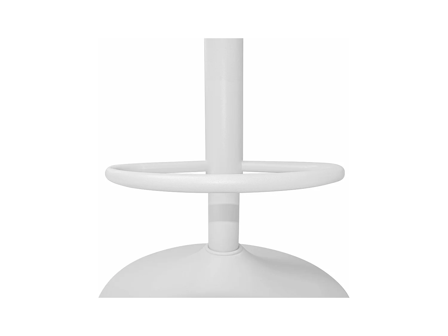 Amsterdam - Conjunto de 2 bancos de bar 45x80x45 cm em polietileno de aço pintado e estofo em pele branca