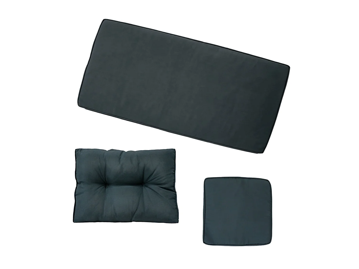 Gartenmöbel-Kissen Ersatz Set – 13-teilig – Sitz- & Rückenpolster für Sofa & Hocker