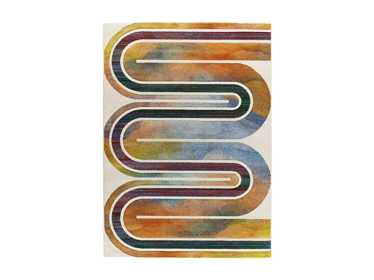 Alfombra interior  - geométrico - multicolor - 160 x 230 cm - SYBIL