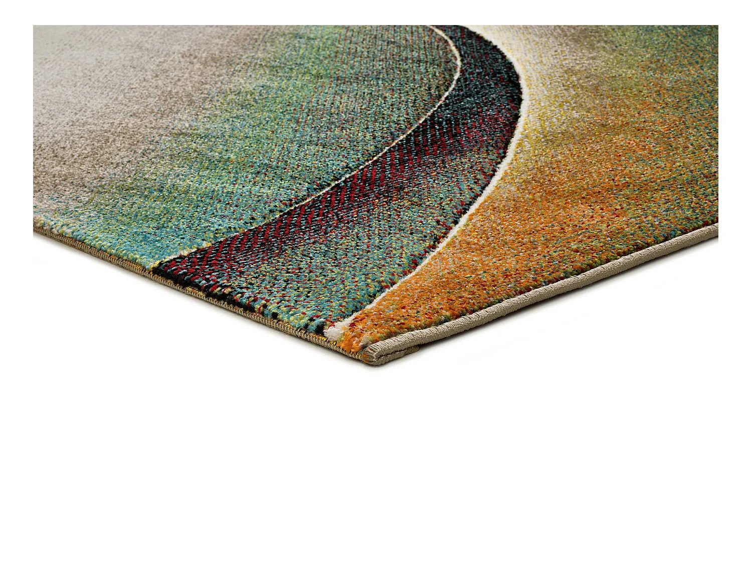 Kurzflorteppich - modern - grün - 120x170 cm - LIBET