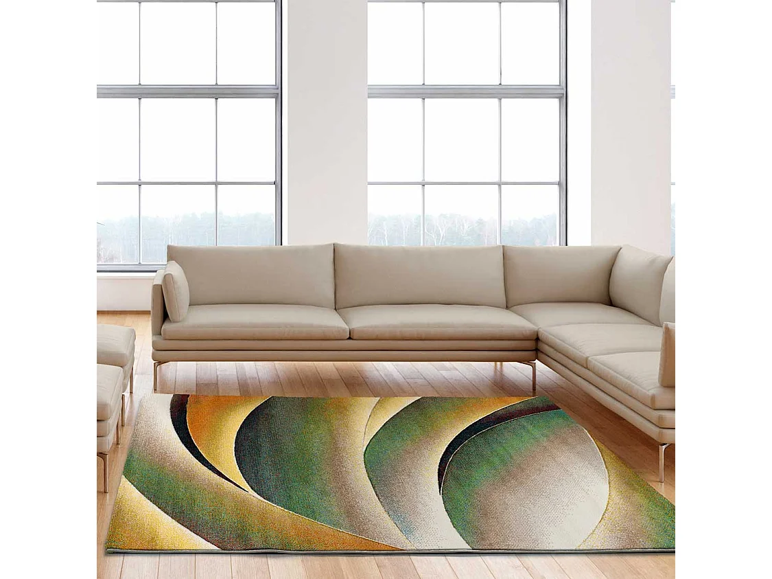 Tapis intérieur - moderne - vert - 120 x 170 cm - LIBET