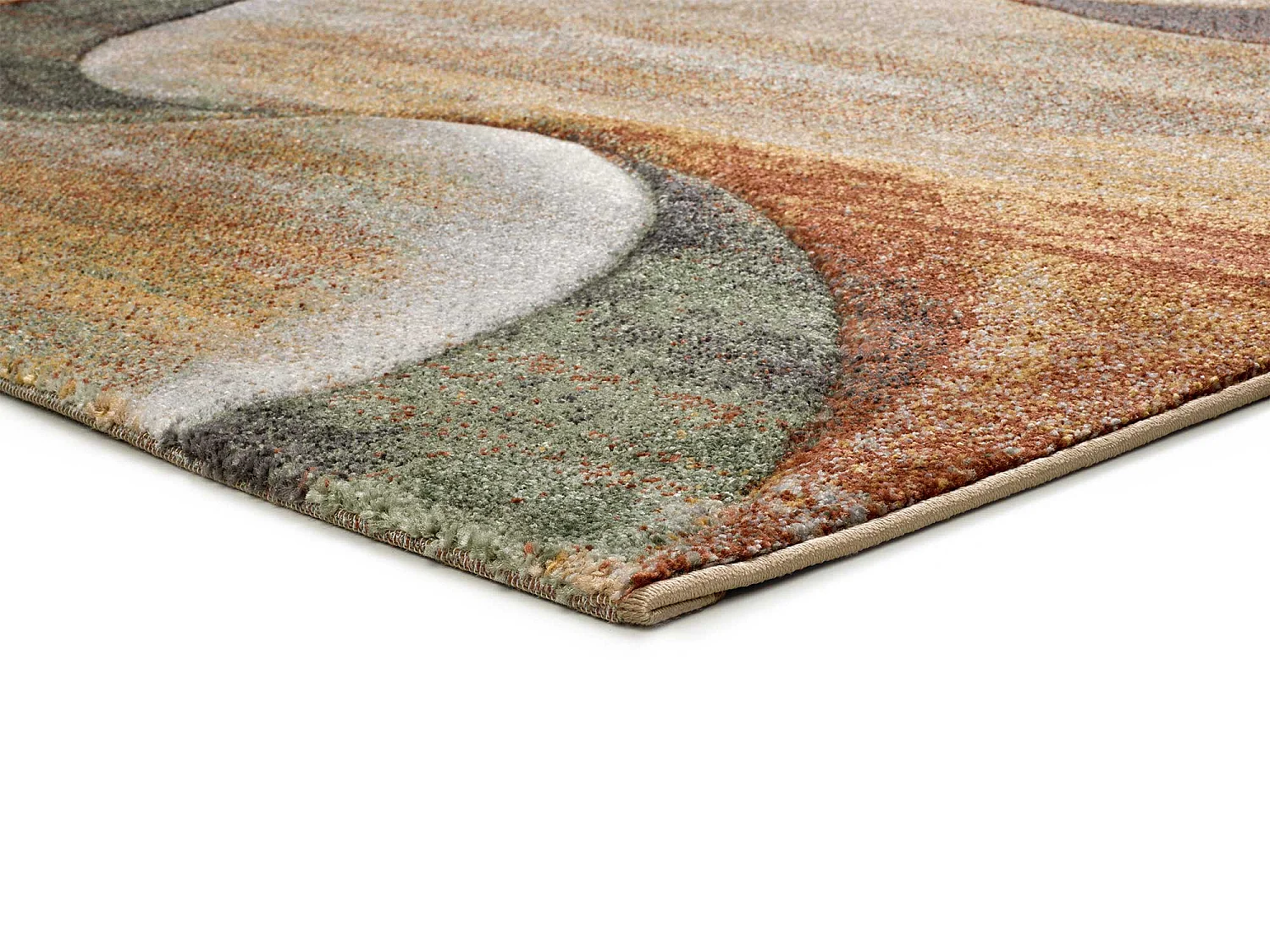 Tapis intérieur - abstrait - terracotta - 160 x 230 cm - LIBET