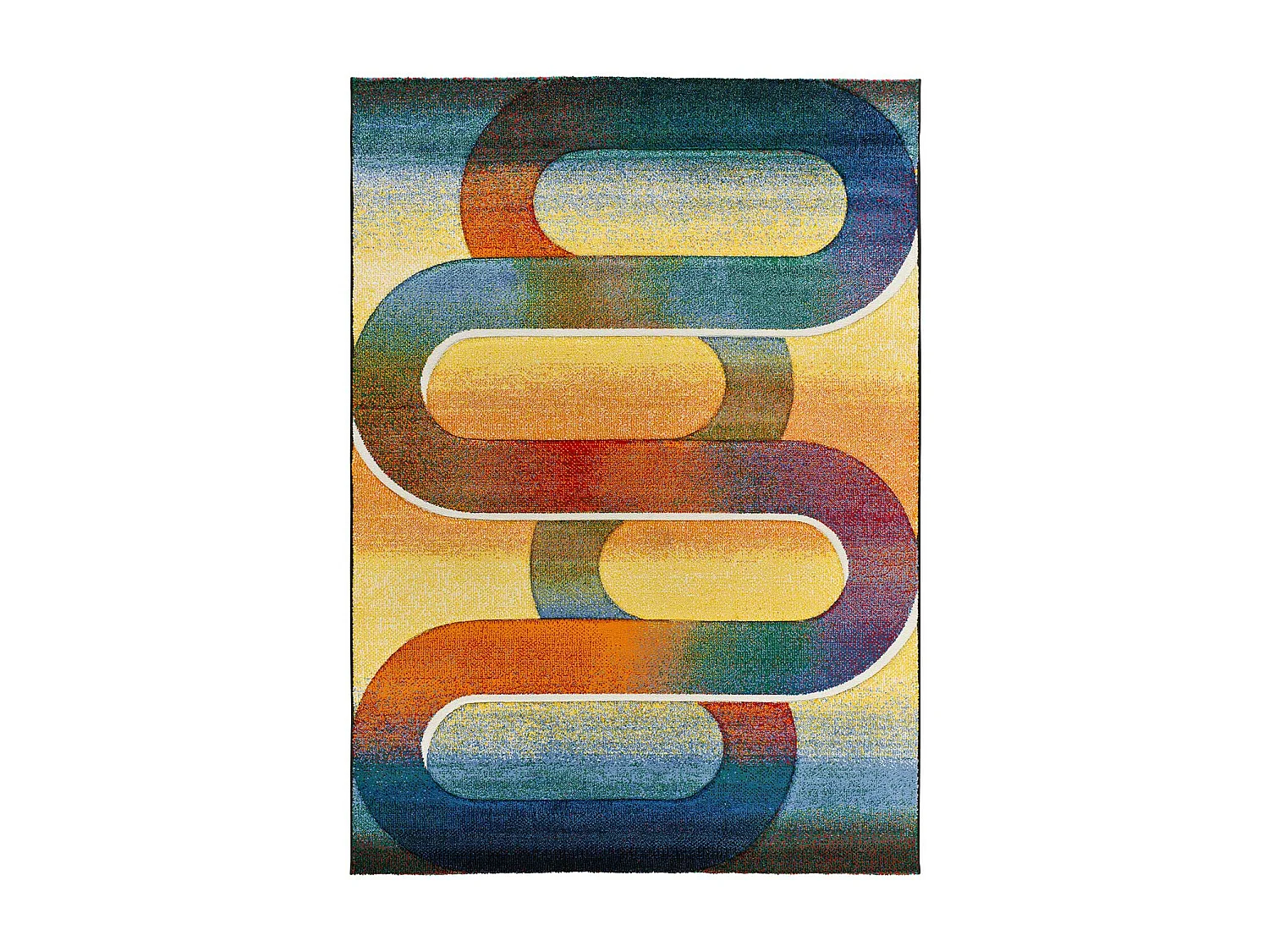 Tapis intérieur - géométrique - multicolore - 160 x 230 cm - SYBIL