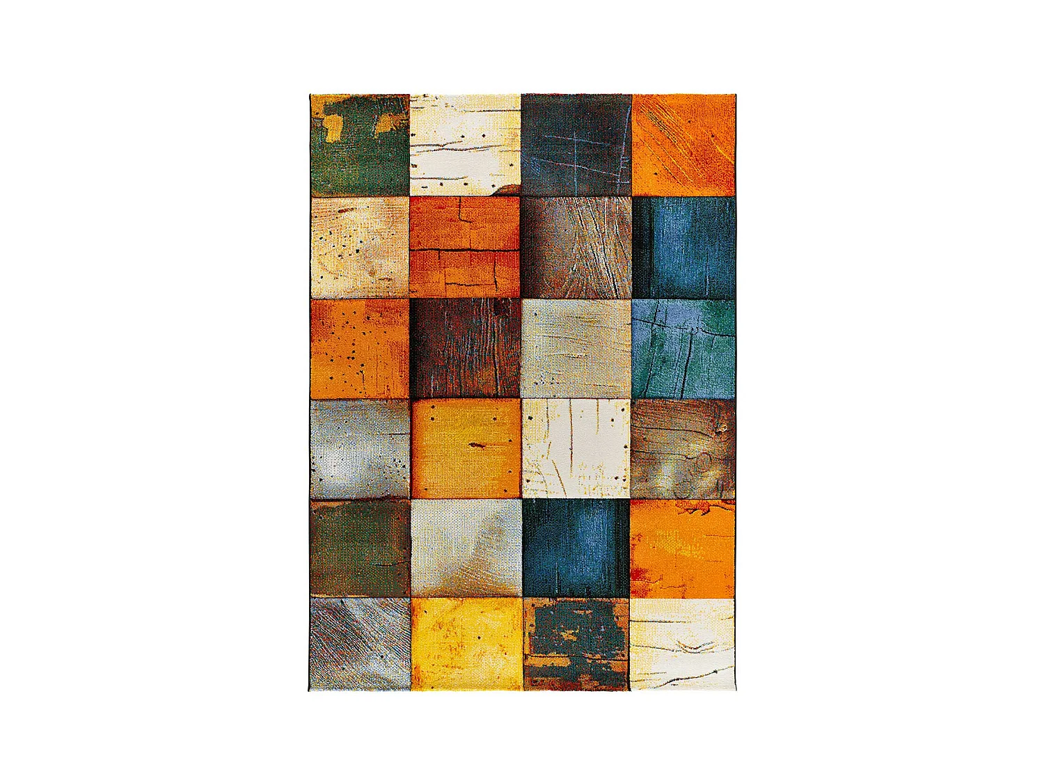 Kurzflorteppich - geometrisch - mehrfarbig - 160x230 cm - SYBIL