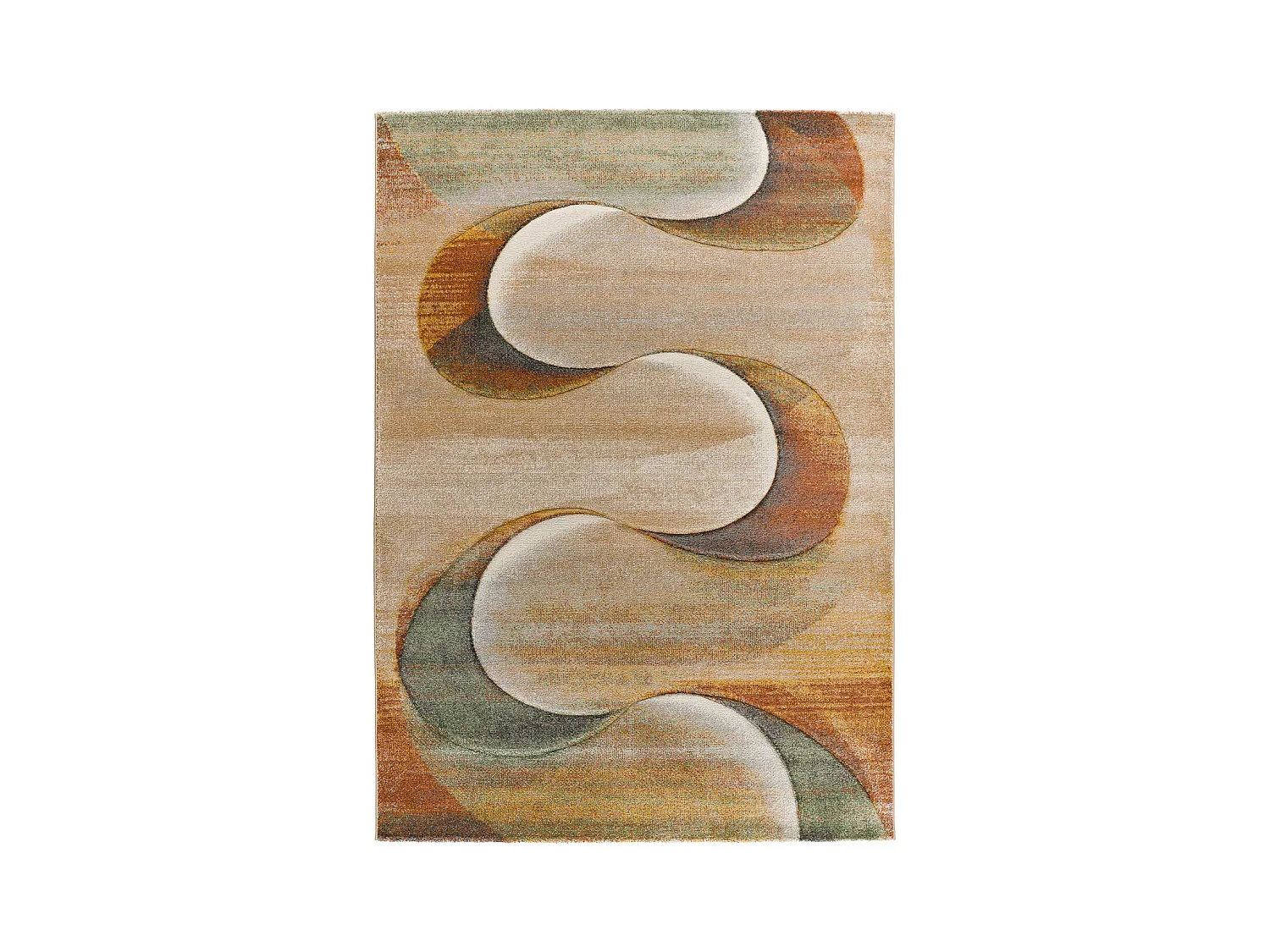 Alfombra interior  - abstracto - terracota - 120 x 170 cm - LIBET