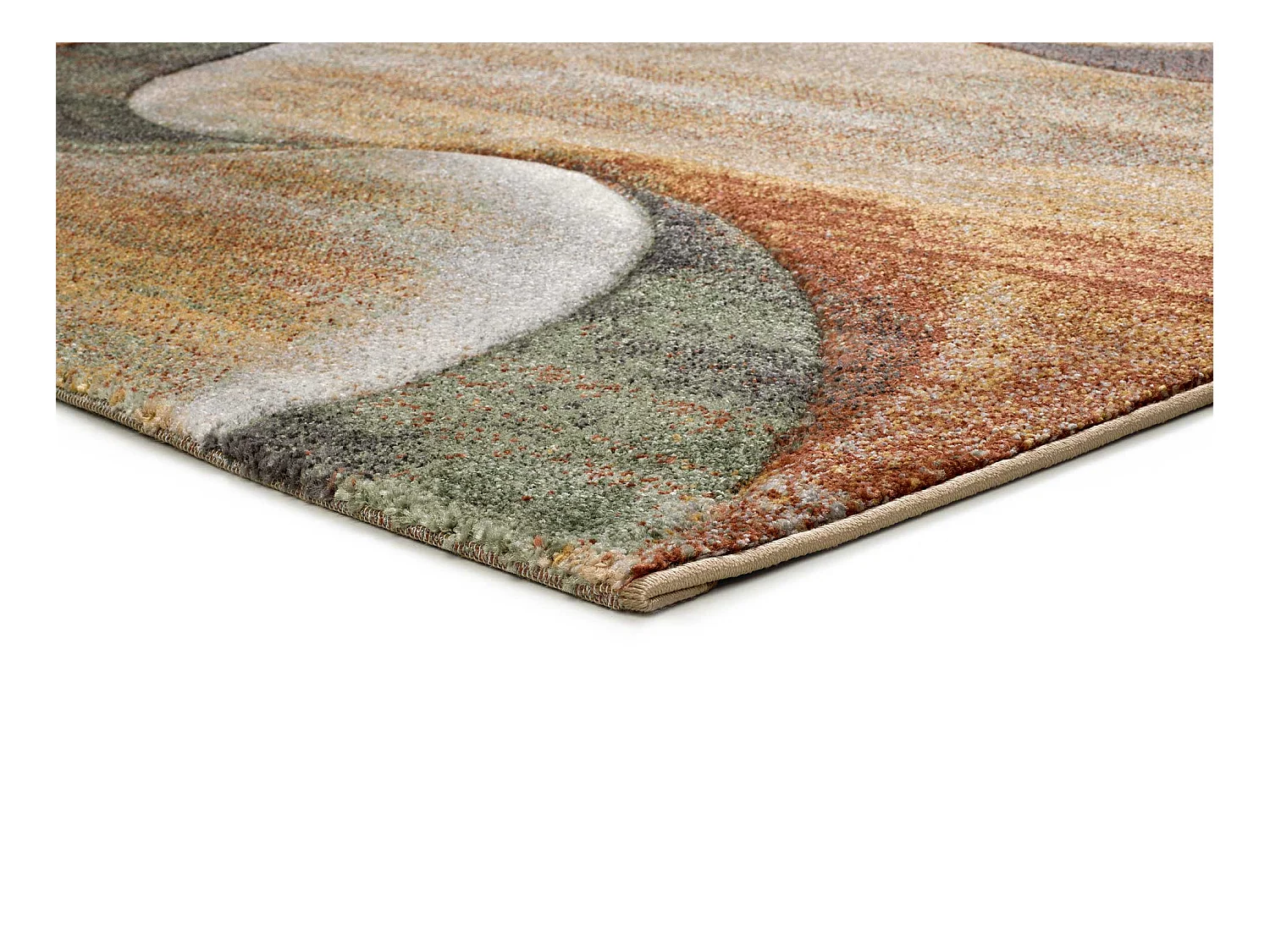 Alfombra interior  - abstracto - terracota - 120 x 170 cm - LIBET