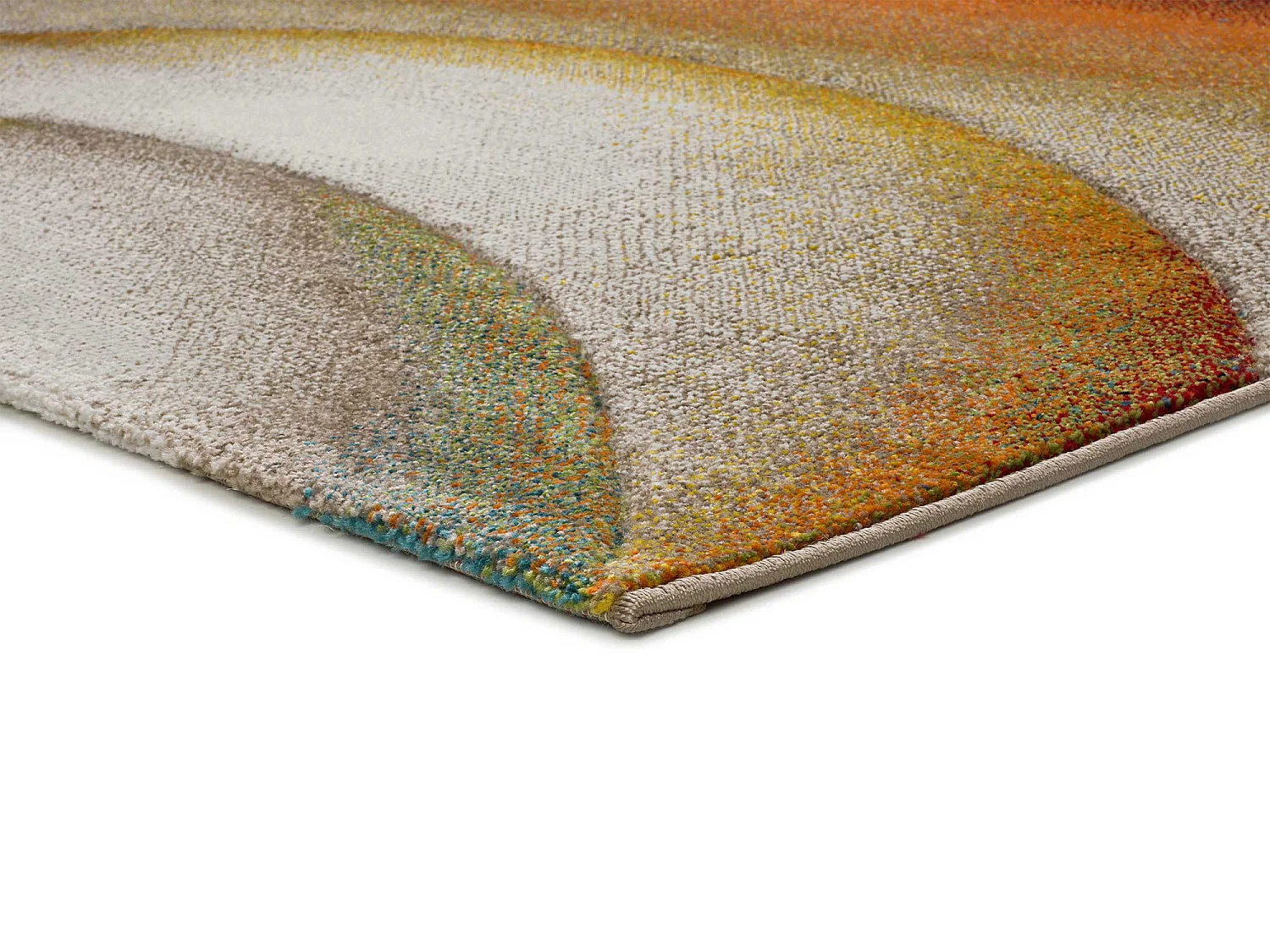 Laagpolig tapijt - abstract - veelkleurig - 140x200 cm - LIBET