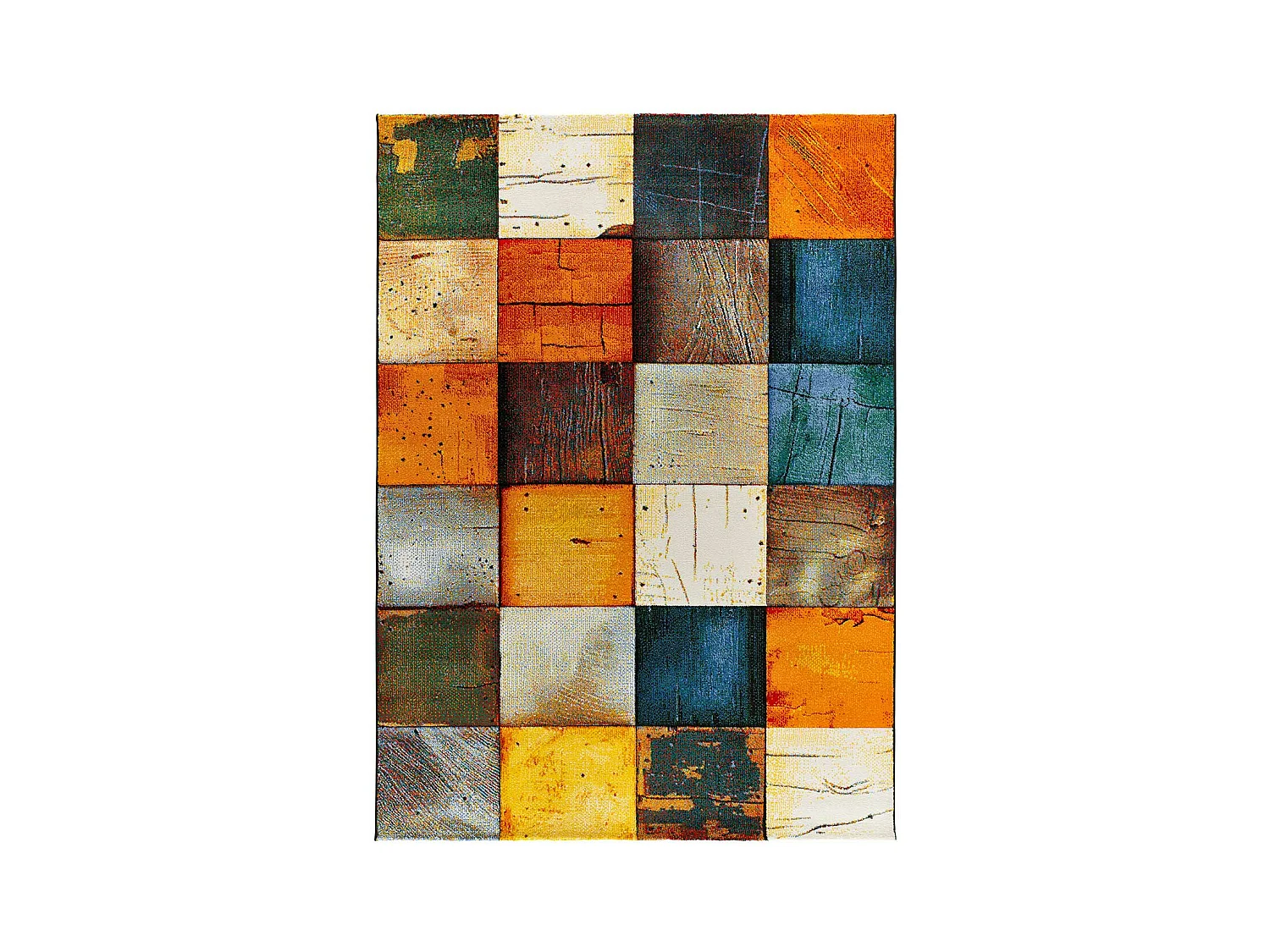 Tapete interior - geométrico - multicolorido - 140 x 200 cm - SYBIL