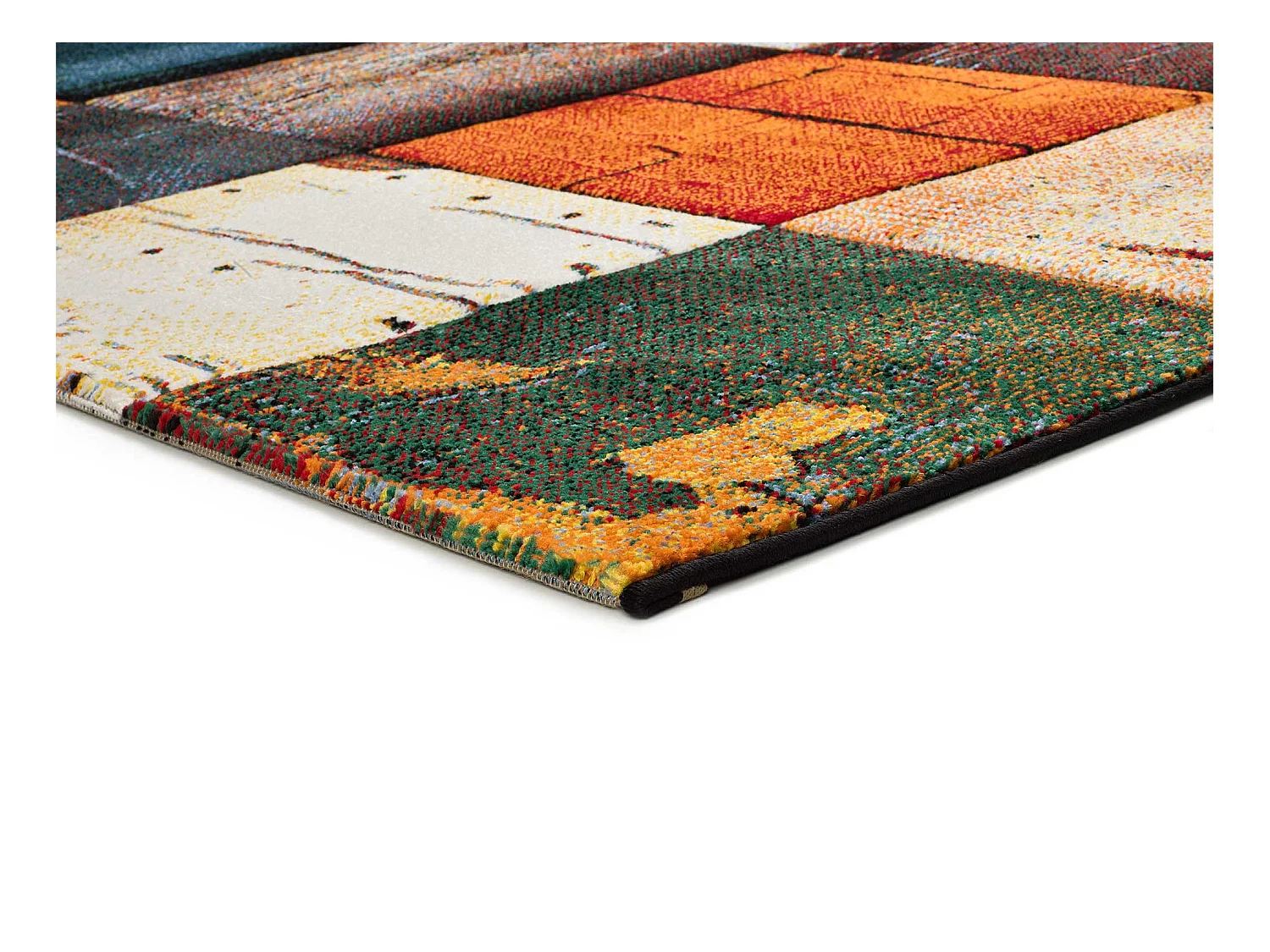 Tapete interior - geométrico - multicolorido - 140 x 200 cm - SYBIL