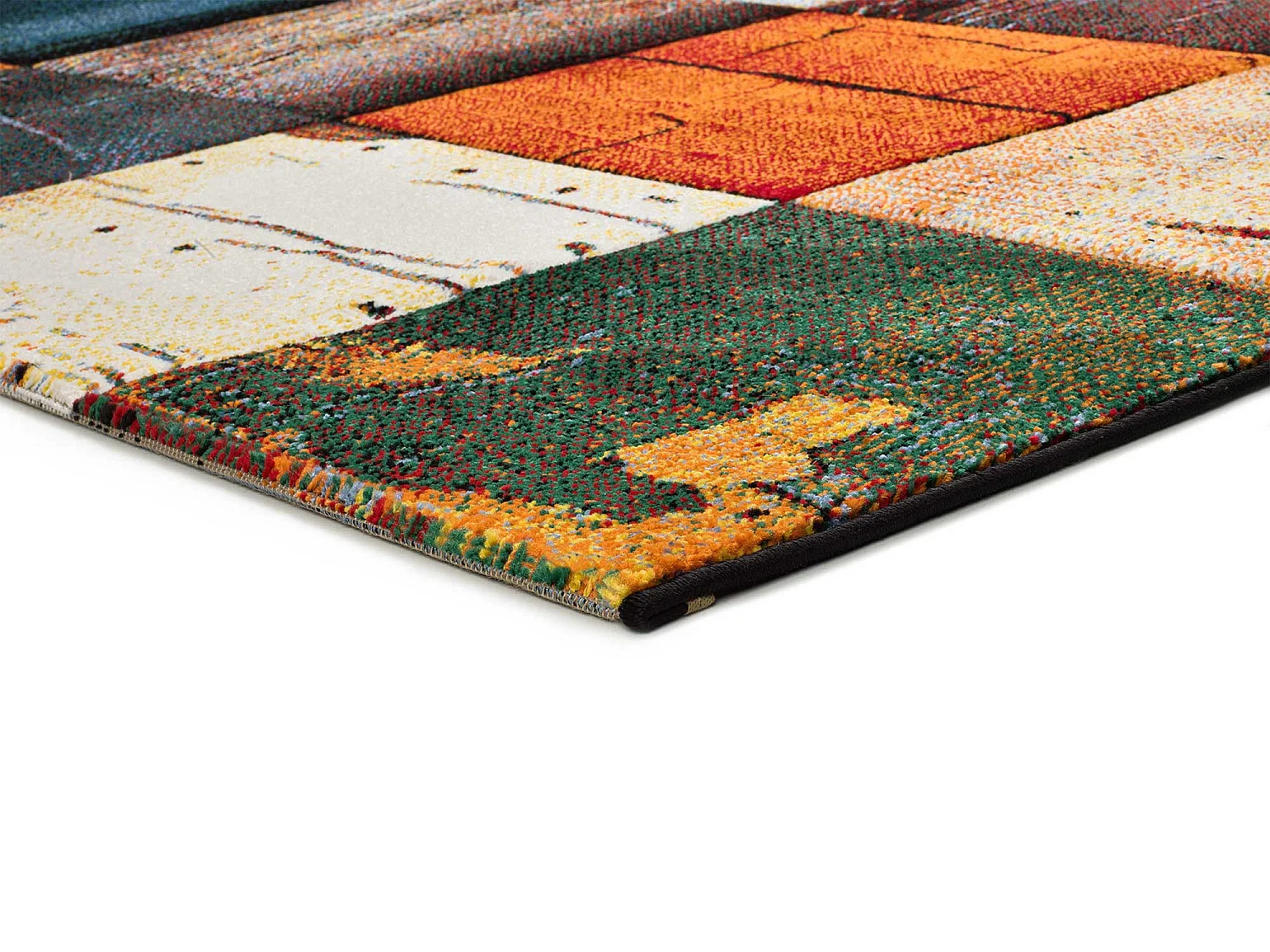Tapis intérieur - géométrique - multicolore - 140 x 200 cm - SYBIL