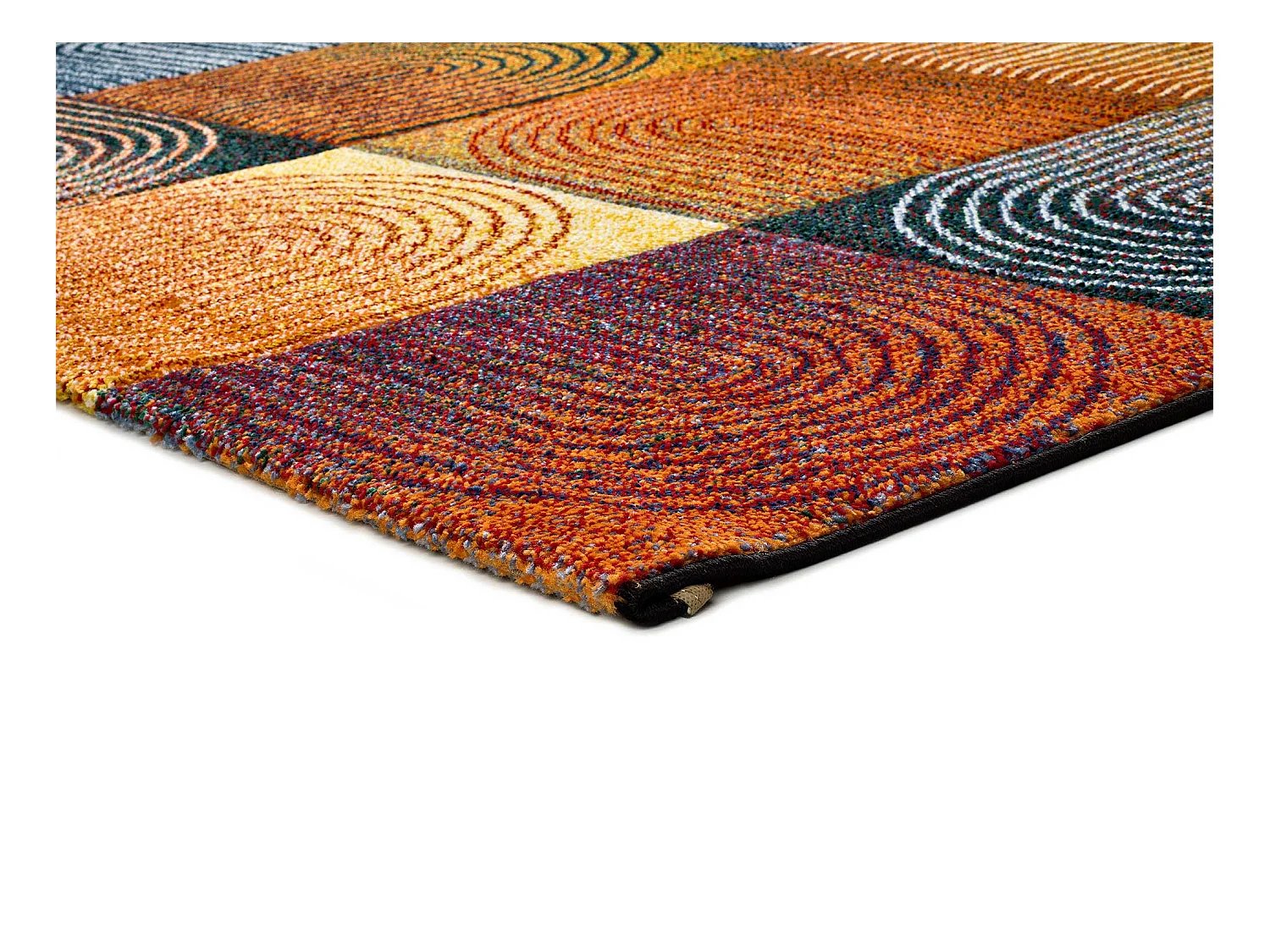 Kurzflorteppich - geometrisch - mehrfarbig - 120x170 cm - SYBIL