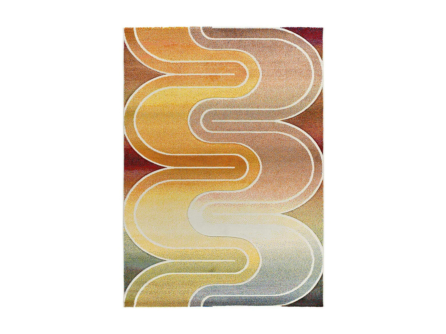 Tapis intérieur - géométrique - multicolore - 140 x 200 cm - SYBIL