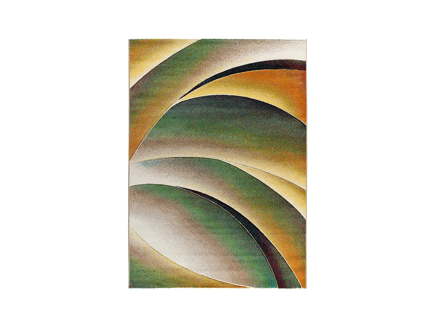 Kurzflorteppich - modern - grün - 140x200 cm - LIBET