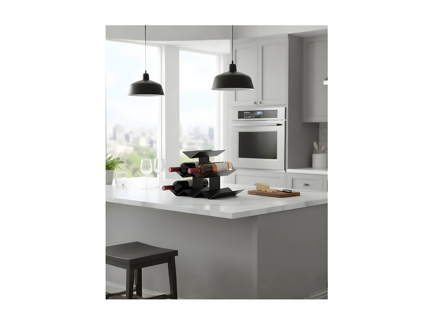 Porte-bouteilles de table IN VINO VERITAS, 6 bouteilles