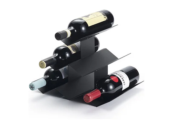 Porte-bouteilles de table << IN VINO VERITAS >>, 6 bouteilles