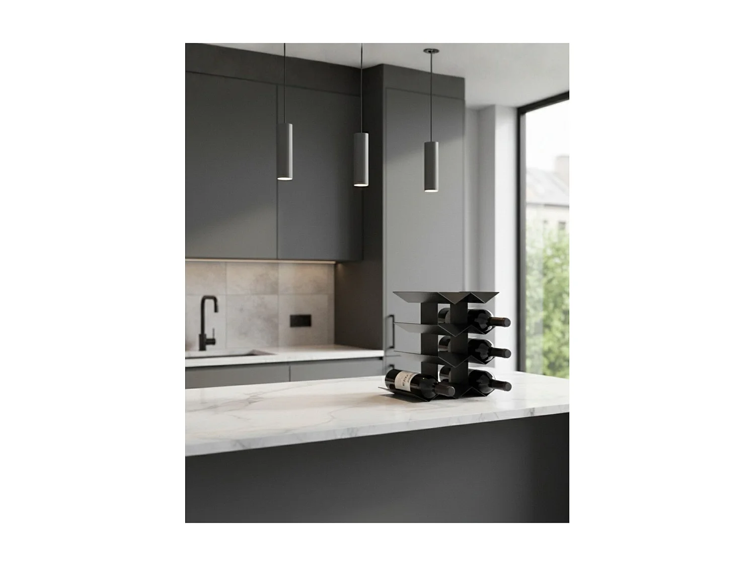 Porte-bouteilles de table IN VINO VERITAS, 10 bouteilles