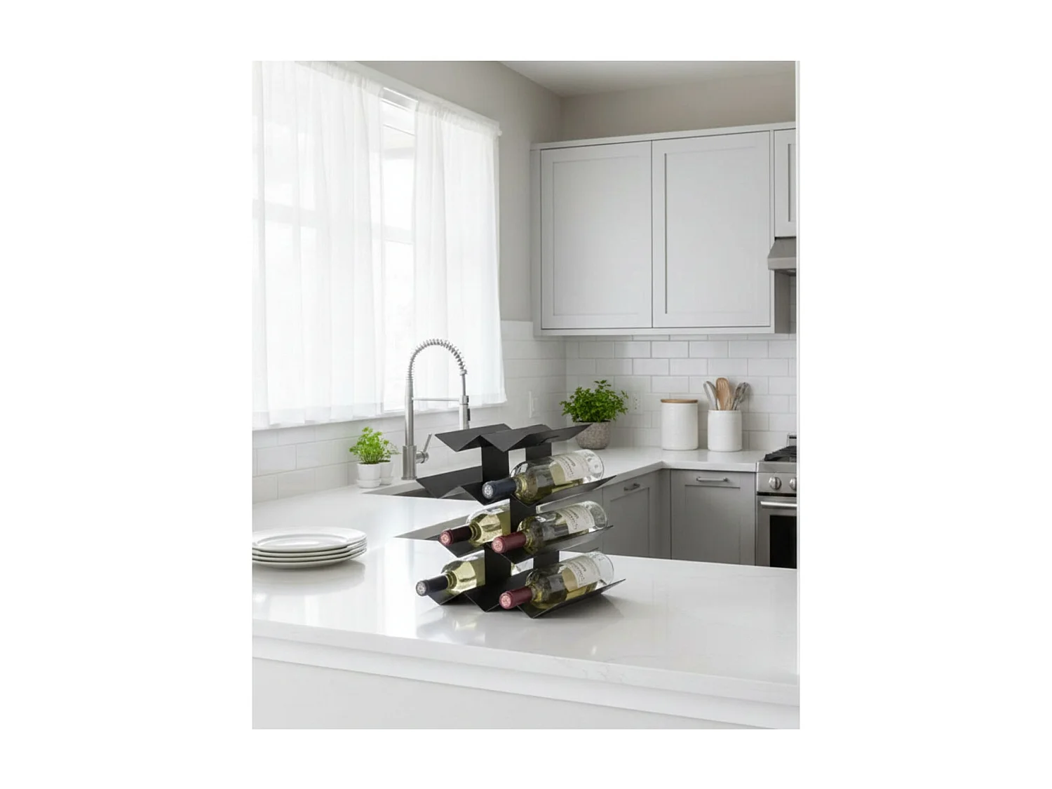 Porte-bouteilles de table IN VINO VERITAS, 10 bouteilles