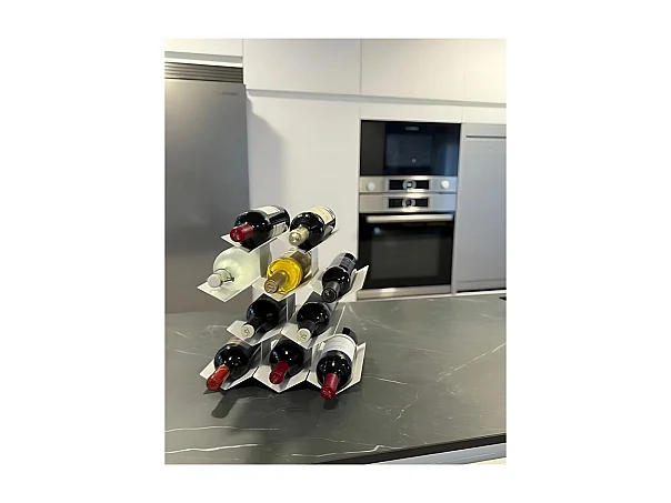 Porte-bouteilles de table << IN VINO VERITAS >>, 10 bouteilles