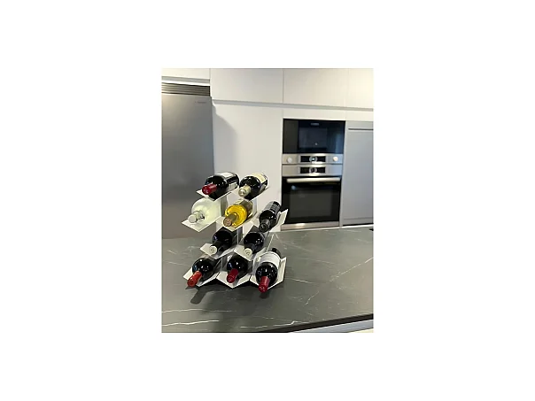 Porte-bouteilles de table << IN VINO VERITAS >>, 10 bouteilles